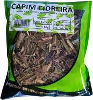 Capim Cidreira Natural, Cymbopogon Citratus, Talo e Folha Seca, 50g, Produto Orgânico - imagem 1