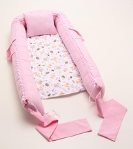 Almofada de Amamentação com Ninho Redutor e Redutor de Bebê Conforto Fox Rosa - Kit Completo para Mães Modernas - imagem 5