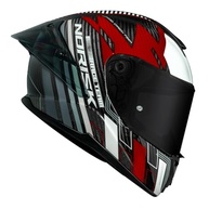 Capacete Norisk Carbon R Team Preto Vermelho e Branco - Segurança e Estilo para Você! - imagem 3