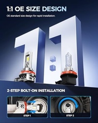 Combo 10x Lâmpadas LED Brightener 9005/9006 100000Lm - Visibilidade Noturna e Chuva Intensa - imagem 5
