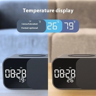 Caixa de Som Bluetooth com Carregador Sem Fio e Luz Noturna - imagem 4