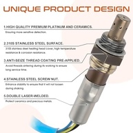 Sensor de Oxigênio O2 (Relação Ar-Combustível) Upstream 234-5053 para Acura MDX e Honda Odyssey - imagem 5