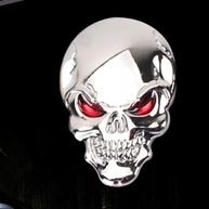 2 Adesivos Metal 3D Caveira: Dê um Upgrade Ousado no seu Carro, Moto, Celular e Mais! - imagem 4