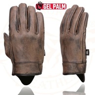 Luvas de Motociclista Milwaukee Leather Masculinas - Couro Acolchoado com Gel e Palma Curta - imagem 5
