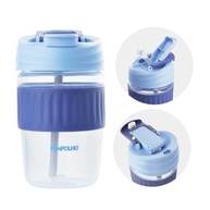 Pimpolho Copo 2 em 1 Canudo e Bico 350ml Azul - Praticidade e Segurança para Bebês - imagem 5