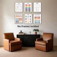 Conjunto de 6 Pôsteres Educativos para Crianças - Decoração e Aprendizado para Quarto e Sala de Aula - imagem 3