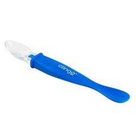 Colher Silicone Ponta Dupla Colors Azul da Clingo - Segura e Divertida para Bebês - imagem 2
