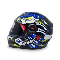 Capacete GTN Eagle Azul e Amarelo - Segurança e Estilo para Sua Aventura - imagem 2