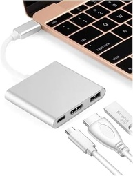 Adaptador USB-C para HDMI 4K, USB 3.0 e Carga PD - Compatibilidade com MacBook, Thunderbolt 3 e DEX Android - Eleva Sua Experiência Multimídia Oferece Carga Rápida Vende Mais - imagem 4