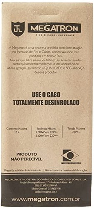 Extensão Elétrica Mega 3 Metros 10A 2P+T: Segurança e Praticidade para Sua Casa - imagem 3