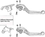 Alavanca de Freio e Embreagem CNC Ajustável para Yamaha XTZ125 (2014-2015) - Design Esportivo e Segurança - imagem 5