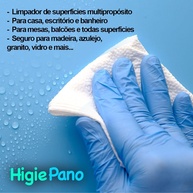 Lenço Multiuso HigiePano 1000 Unidades - Toalha Descartável Macia e Absorvente para Limpeza e Higiene - imagem 3
