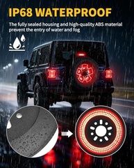 Luz de Freio LED 3 Lados para Jeep Wrangler JL JLU 2018-2025: Segurança e Estilo Plug & Play - imagem 5