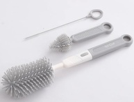 Kit Escovas de Silicone para Limpeza Profunda de Mamadeiras, Bicos e Canudos - Petit Piá - imagem 4