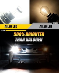 AILEO Lâmpada LED 7440/7443: 500% Mais Brilho para Sua Segurança e Estilo - imagem 4