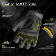 Luvas Táticas ZUNE LOTOO Sem Dedos: Proteção e Performance para Motociclismo, Paintball e Airsoft - imagem 5