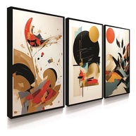 Quadros Decorativos Minimalista Moderno - Kit 3 Peças para Sala, Quarto e Escritório - imagem 2