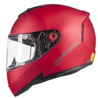 Capacete Peels Icon 23 Classic Vermelho Fosco/Grafite - Segurança e Estilo para sua Moto - imagem 2