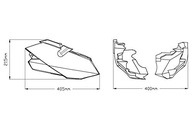 Spoiler de Motor Puig para Kawasaki Z400 (2019-2020) - Proteção e Estilo Matt Preto - imagem 5