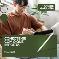 Caneta Pencil WB Para iPad com Palm Rejection e Ponta de Alta Precisão de 1.0mm - Branca (não compatível com iPads lançados antes de 2018) - imagem 2