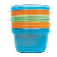 Conjunto 6 Potes para Papinha com Tampa Colorido 250ml BPA Free - Segurança e Praticidade para Bebês - imagem 1