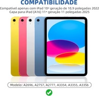 Bettdow Capa com Teclado e trackpad para iPad 10ª Geração 10.9" Polegadas, iPad (A16) 11th Generation 11 Inch 2025; modelos A2696,A2757,A2777,A3354,A3355 e A3356 com Auto Hibernação(preto) - imagem 2