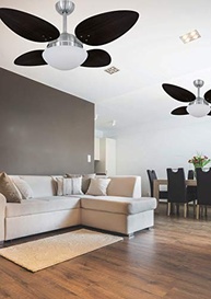 Ventilador de Teto 4 Pás Volare VR42 Pétalo Tabaco 127V - Silencioso e Moderno - imagem 3