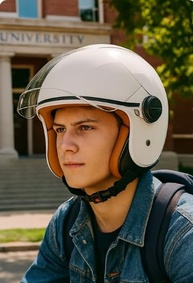 Capacete Moto Aberto Bege: Estilo, Segurança e Conforto para Todos os Seus Passeios - imagem 4