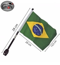 Bandeirinha Brasil Oficial para Moto e Bike: Estilo e Patriotismo em Movimento! - imagem 2