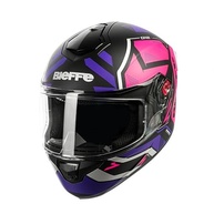 Capacete Fechado Bieffe B-12 Phanton Preto Fosco/Pink 60: Segurança e Estilo para Sua Moto - imagem 3