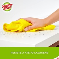 Pano de Pia Scotch-Brite 3M - Lavável, Reutilizável e Ultra Resistente - 2 Unidades Amarelas - imagem 5