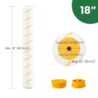 Capa de Rolo de Pintura 45 cm Microfibra - Alta Cobertura para Paredes e Tetos - imagem 3