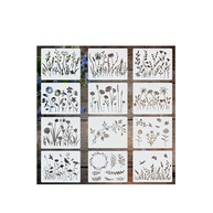 12 Modelos para Pinturas Florais e de Plantas - Padrões Desenhados à Mão 15x12cm - DIY para Móveis, Tela, Azulejos e Decoração - imagem 2