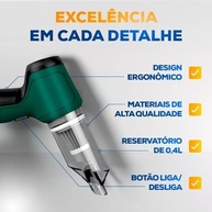 Aspirador de Pó Portátil 4 em 1: Limpeza Poderosa e Multifuncional com 19000Pa - imagem 5