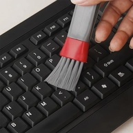Espanador e Escova de Limpeza Portátil com Cabeça Dupla em Microfibra Superfina - Ideal para Teclados, Carros, Eletrônicos e Lentes - imagem 2