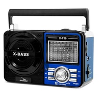 Rádio Caixa de Som Retrô Azul Portátil com Pendrive e Bluetooth - Estilo Vintage e Som Potente - imagem 1