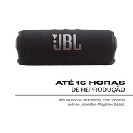 JBL Flip 7: Caixa de Som Portátil Preta com Som Poderoso e 16h de Bateria - imagem 4