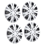 Jogo 4 Calotas Hub Prata 14" para Carros e Caminhões - Proteção e Estilo para Rodas de Aço - imagem 4