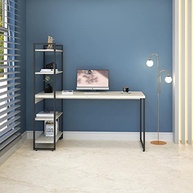 Escrivaninha com Estante Alta 4 Prateleiras 1,50m - Design Moderno e Funcional - imagem 2