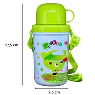Garrafa Squeeze Infantil 550ml com Tampa, Alça e Copinho - Segura, Prática e Divertida - imagem 3