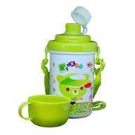 Garrafa Squeeze Infantil 550ml com Tampa, Alça e Copinho - Segura, Prática e Divertida - imagem 4