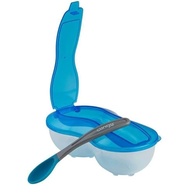 Prato com Divisória e Colher Clingo Azul - Estimule a Alimentação Independente do seu Bebê - imagem 2