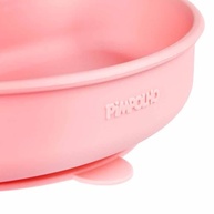 Prato de Silicone com Divisória e Ventosa Rosa - Seguro e Prático para Refeições Infantil - imagem 4