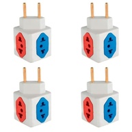 KIT 4 Adaptadores Benjamim Cubo 3D Premium: Mais Tomadas, Mais Segurança e Organização! - imagem 1