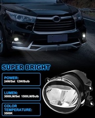 Luz de Neblina LED Premium para Toyota Tacoma, 4Runner, Tundra e Mais - Iluminação Potente e Durável - imagem 4