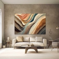 Quadros Decorativos Abstratos 90x60cm - Modernos e Premium para Sala, Quarto e Escritório - imagem 2