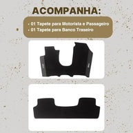 Tapete Borracha Honda CR-V 2006-2011 Preto 2 Peças - Proteção e Estilo Premium - imagem 5