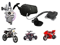Kit Completo: Carburador, Bobina e Partida Preta para Mini Moto 49cc 2 Tempos - imagem 3