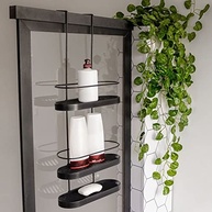 e-preto-para-pratica-elegante-de-organizacao-a-box-shampoo-triplo-porta-banheiro-aramado-a