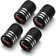 Tampas de Válvula de Pneu Premium para GMC - Proteção e Estilo em Metal Preto (4 Peças) - imagem 1